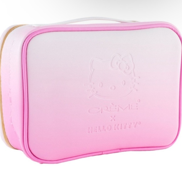 THE CREME SHOP x HELLO KITTY LARGE MAKEUP COSMETIC CASE  NWT - Picture 3 of 5